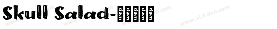 Skull Salad字体转换